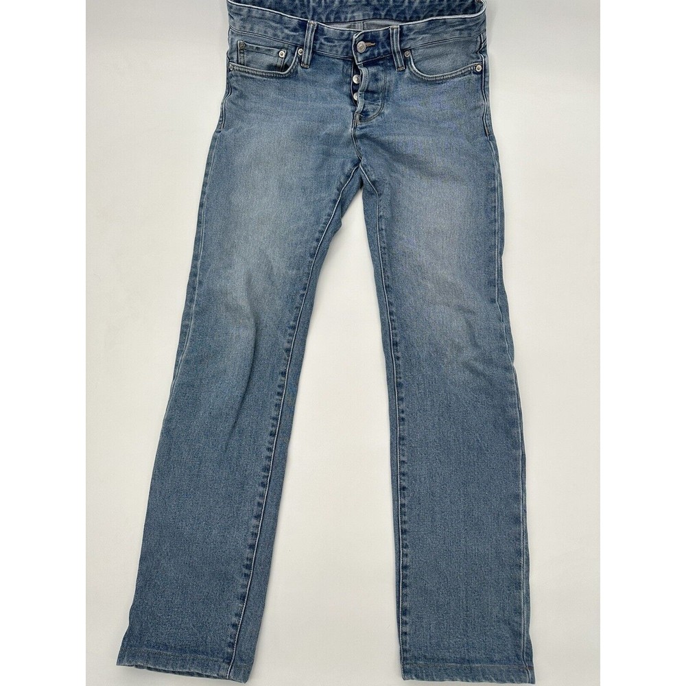 Buck Mason Mens Jeans  Maverick Slim Button Fly Double Dipped Size 30 x 30